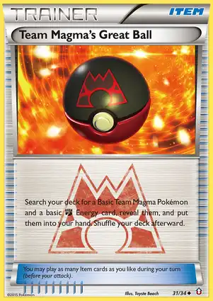 Team Magma's Great Ball 31/34 Double Crisis