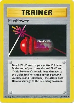 PlusPower 84/102 Base Set Shadowless
