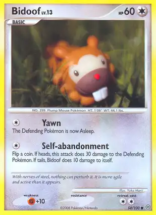 Bidoof 54/100 Stormfront