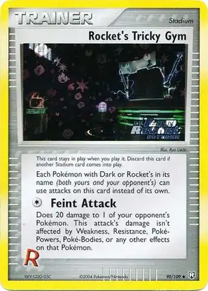 Rocket's Tricky Gym 90/109 EX Team Rocket Returns