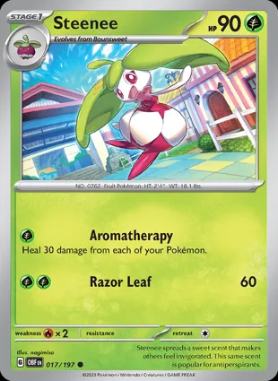 Steenee 017/197 Obsidian Flames