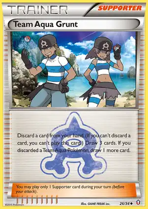 Team Aqua Grunt 26/34 Double Crisis