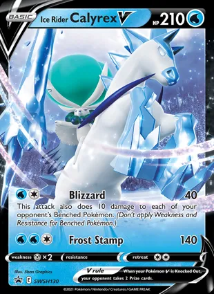 Ice Rider Calyrex V SWSH130 Sword & Shield Promos