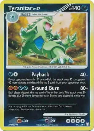 Tyranitar 17/123 Mysterious Treasures