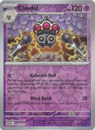 Claydol 095/197 Obsidian Flames