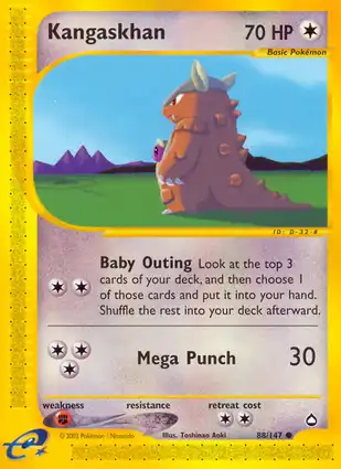 Kangaskhan 88/147 Aquapolis