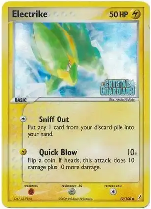 Electrike 52/100 EX Crystal Guardians