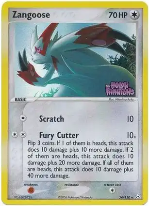 Zangoose 34/110 EX Holon Phantoms