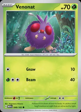 Venonat 048/165 Scarlet & Violet 151