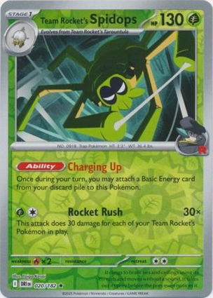 Team Rocket's Spidops 020/182 Destined Rivals