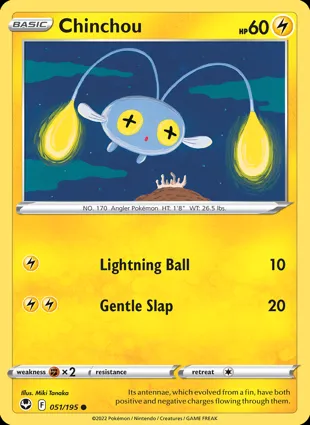 Chinchou 051/195 Silver Tempest