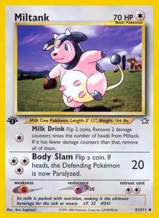Miltank 41/111 Neo Genesis 1st Edition