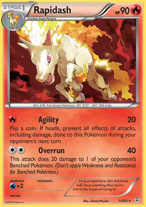 Rapidash 15/83 Generations