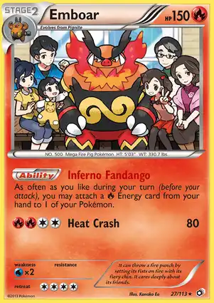 Emboar 27/113 Legendary Treasures