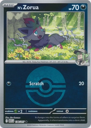 N's Zorua 136/217 Ascended Heroes