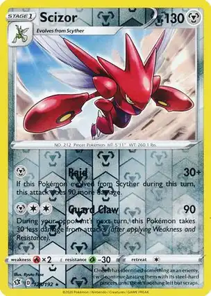 Scizor 128/192 Rebel Clash