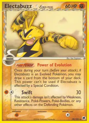 Electabuzz 29/101 EX Dragon Frontiers