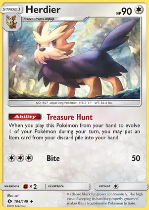 Herdier 104/149 Sun & Moon