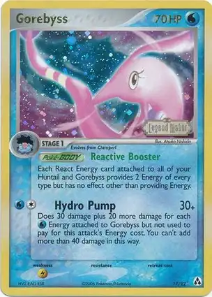 Gorebyss 17/92 EX Legend Maker