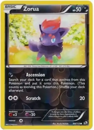Zorua 89/113 Legendary Treasures