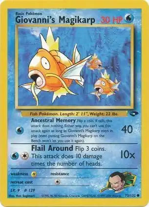 Giovanni's Magikarp 73/132 Gym Challenge
