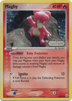 Magby 58/92 EX Legend Maker