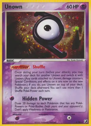 Unown Z/28 EX Unseen Forces