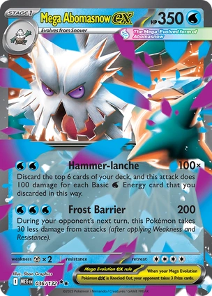 Mega Abomasnow ex 036/132 Mega Evolution