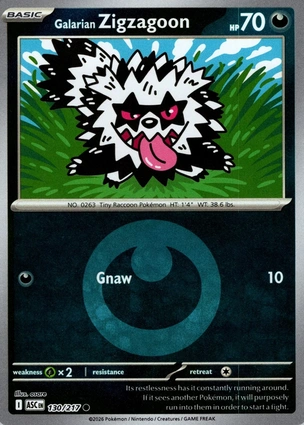 Galarian Zigzagoon 130/217 Ascended Heroes