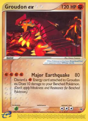 Groudon ex 002 EX Nintendo Promos