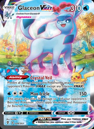 Glaceon VMAX 209/203 Evolving Skies