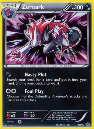 Zoroark BW09 Black & White Promos