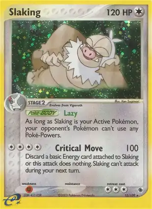 Slaking 12/109 EX Ruby & Sapphire