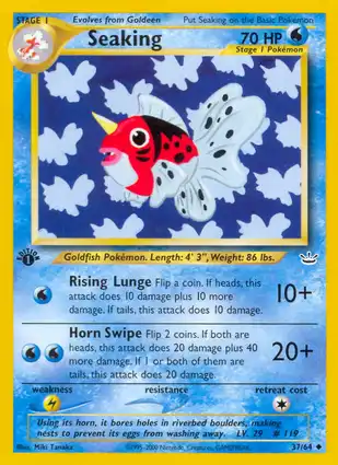 Seaking 37/64 Neo Revelation 1st Edition