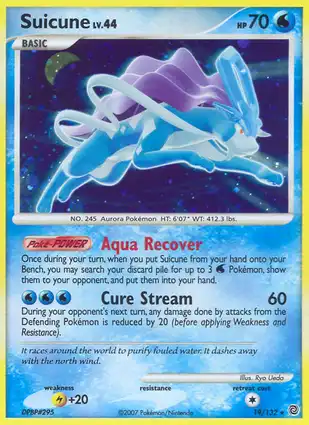 Suicune 19/132 Secret Wonders