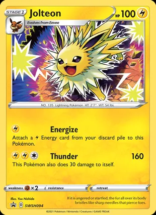 Jolteon SWSH094 Sword & Shield Promos