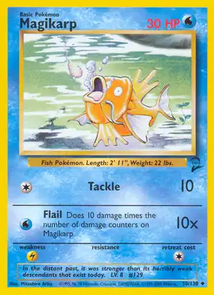 Magikarp 50/130 Base Set 2