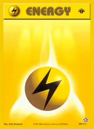 Lightning Energy 109/111 Neo Genesis 1st Edition