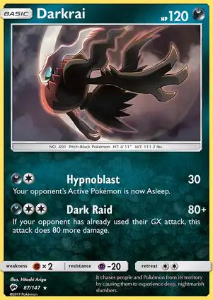 Darkrai 87/147 Burning Shadows
