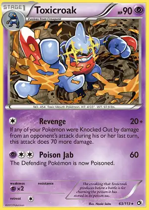 Toxicroak 63/113 Legendary Treasures