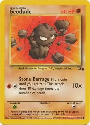Geodude 47/62 Fossil