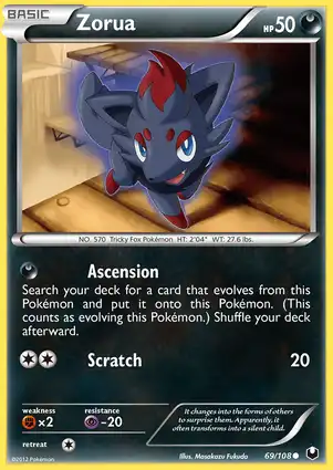 Zorua 69/108 Dark Explorers