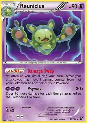 Reuniclus 57/114 Black & White