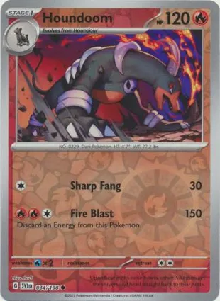 Houndoom 034/198 Scarlet & Violet