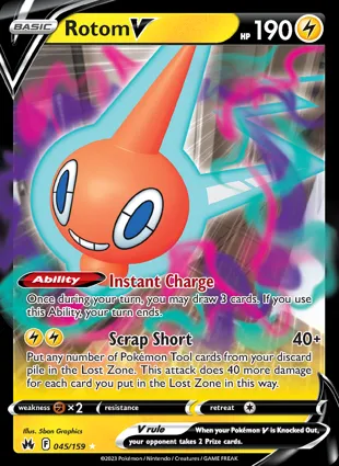Rotom V 045/159 Crown Zenith