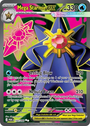 Mega Starmie ex 102/088 Perfect Order