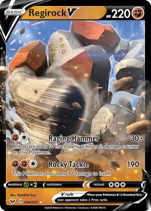 Regirock V 104/202 Sword & Shield