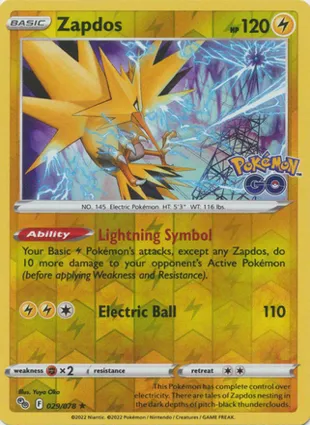 Zapdos 029/078 Pokémon GO