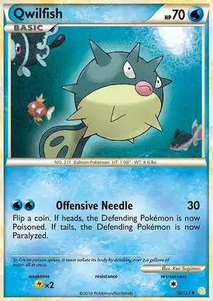 Qwilfish 50/123 HeartGold & SoulSilver