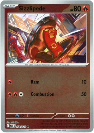 Sizzlipede 029/132 Mega Evolution